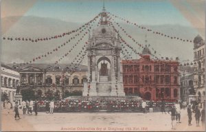 Postcard Armistice Celebration Day at  Hong Kong China Nov 13 1918 WWI