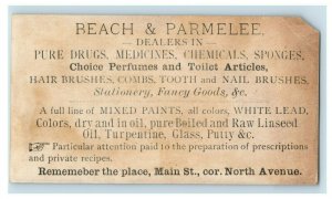 1880's Lot of 3 Beach & Parmelee C. K. Lincoln Druggist Trade Card P126