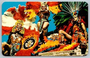 Aztec Native Costumes   Mexico   Postcard