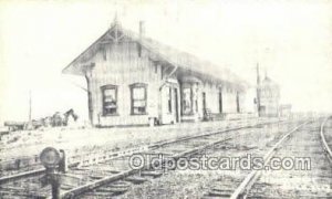 Reproduction - Grand Trunk Depot, Schoolcraft, Michigan, USA Train Unused 