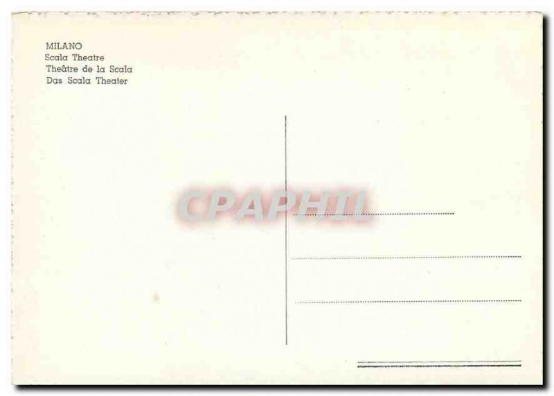 Modern Postcard Milano Scala Theater