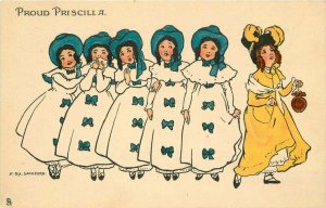 Artist impression C-1910 Proud Priscilla's Postcard Tuck Sanford Juvenile 9451