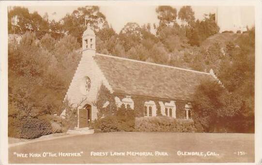 California Glendale Little Church Of The Flowers Real Photo