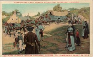 Military   DU PONT POWDER WAGON  art by Howard Pyle  1913...