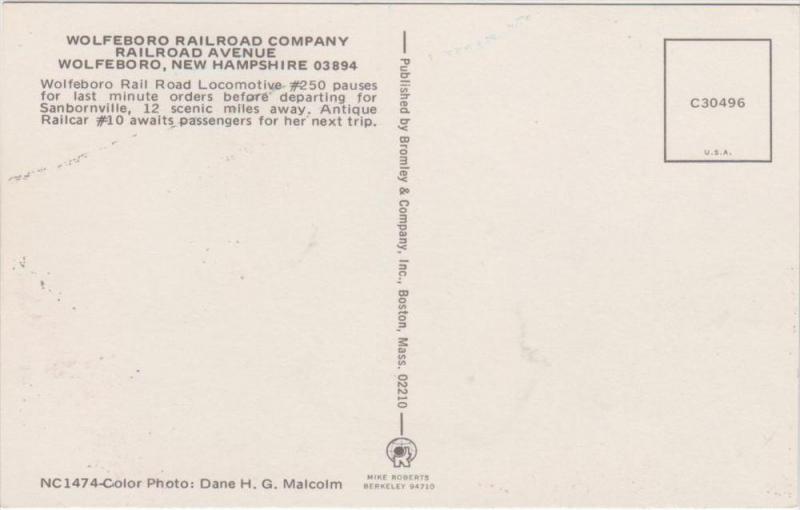Wolfeboro rail road locomotive #250