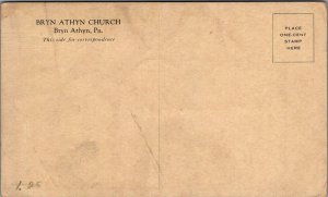 Postcard Bryn Athyn Church Bryn Athyn PA 1929