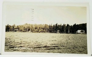 Canada Montreal RPPC LAC- CONNELLY Lake PINECROFT Real Photo 1947 Postcard I9