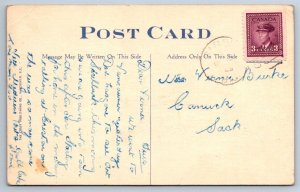 Totem Poles, Stanley Park, Vancouver, British Columbia, Vintage 1945 Postcard