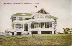 Waterloo Ontario Waterloo County Golf & Country Club c1909 Warwick Postcard G89