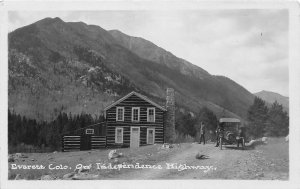 J1/ Everett Colorado RPPC Postcard c1932 Independence Highway Automobile 20