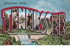 Large Letter Greetings TENNESSEE , PU-1943 ; Type-3