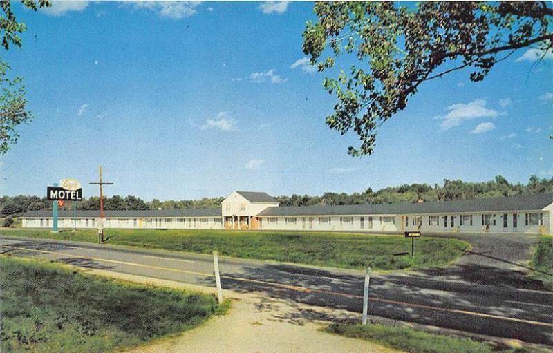 Freeport ME Eagle Motel Route 1 Spring Water Postcard
