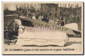 Old Postcard Carnival Aix en Provence Plane Aviation pleasure