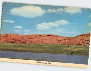 Postcard Independence Rock, Alcova, Wyoming