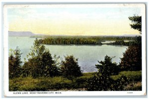 c1920 Scenic View Glen Lake Traverse City Michigan MI Vintage Unposted Postcard