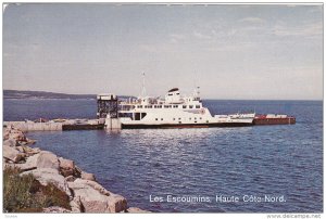 Ferry , Les Escoumins , Haute Cote-Nord , Quebec , Canada , 40-60s