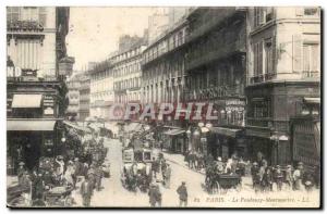 Paris Old Postcard Faubourg Montmartre