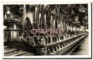 Old Postcard Tivoli Villa D'este Viale delle Fontane Cente