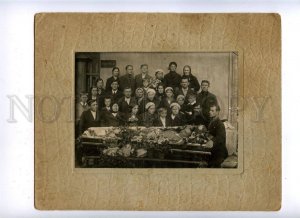 160087 FUNERAL Man Coffin 1920sdissecting room Old REAL PHOTO