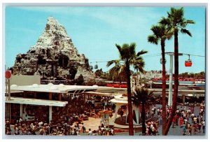 Anaheim California Postcard Tomorrowland Terrace Disneyland Magic Kingdom c1960