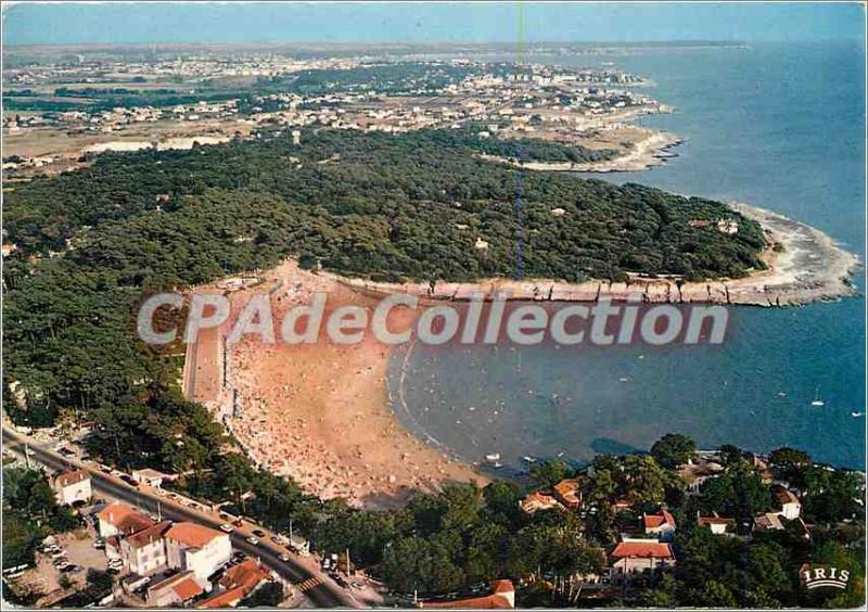 Postcard Modern Cote de Beaute The Beach Nauzan from the sky