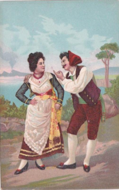 Italy Romantic Couple Italian Couple Dancing In Traditional Costume