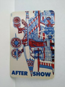 Jefferson Airplane Backstage Concert Pass Original 1989 After Show Aircraft  