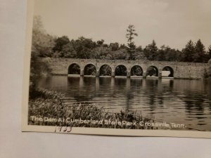 Vintage Postcard Dam at Cumberland State Park Crossville Tennessee 1933 RPPC 739