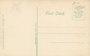 Cresco IA~(United) Methodist Church & Parsonage~3rd Ave & Tree-Lined Elm St~1907