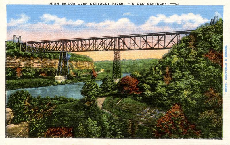 KY - Great Gorge of the Kentucky River, High Railroad Bridge