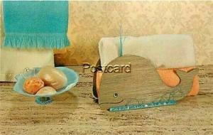 IA, Des Moines, Iowa, Advertising Postcard, Whale Stowaway, Towel Holder