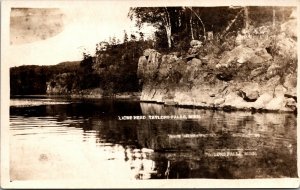 Real Photo Postcard Lions Head in Taylor Falls, Minnesota~34