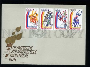 210344 Liechtenstein olympiad CANADA MONTREAL 1976 year FDC