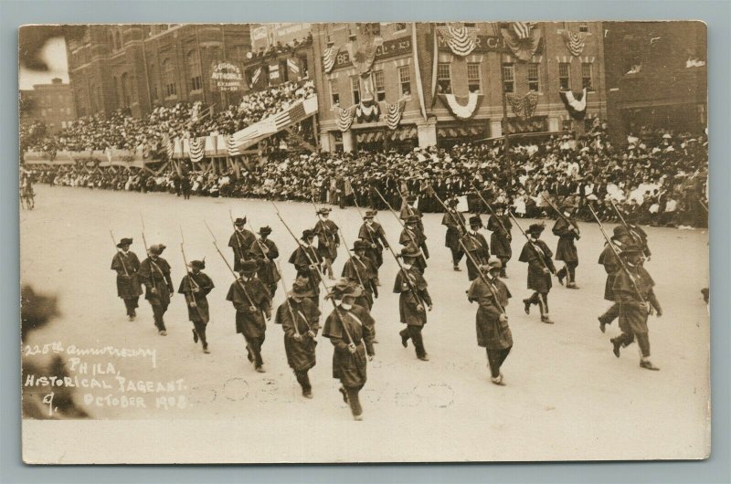 PHILADELPHIA PA FOUNDER WEEK HISTORICAL PAGEANT ANTIQUE REAL PHOTO POSTCARD RPPC