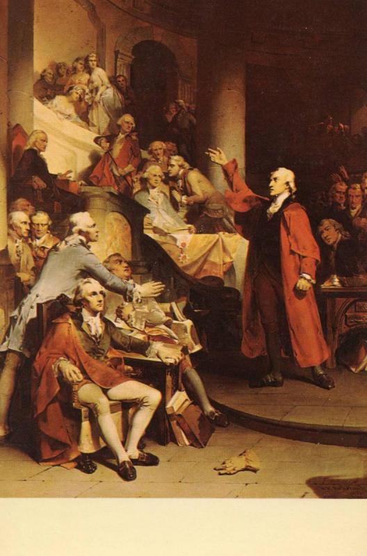 Patrick Henry before the House of Burgesses