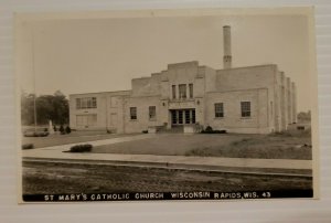 Vintage Postcard St Peter & Paul Catholic Church Wisconsin Rapids Wisconsin  763