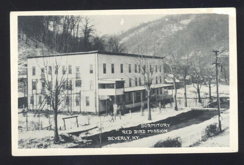 RPPC BEVERLY KENTUCKY RED BIRD MISSION DORMITORY VINTAGE REAL PHOTO POSTCARD