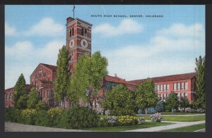 Colorado DENVER South High School Pub by Elmer C. Clark ~ Linen