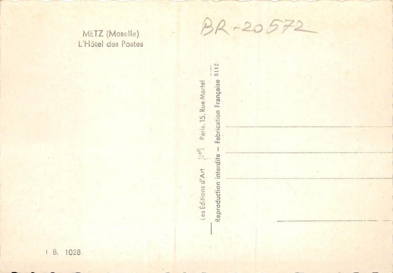 BR20572 L Hotel des postes metz France