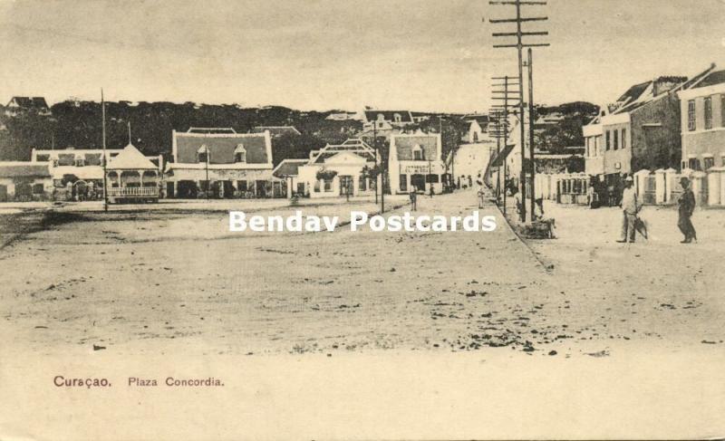 curacao, W.I., WILLEMSTAD, Plaza Concordia (1910s)