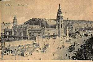 HAMBURG  GERMANY~HAUPTBAHNHOF~WILHELM FUNGE PHOTO POSTCARD