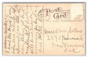 Electric Train At Station Long Beach California CA DB Postcard V10