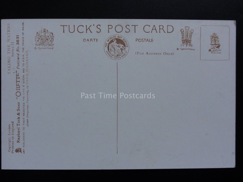 Fred Buchanan, TAKING THE WATERS - Old Postcard by Raphael Tuck & Son 160515