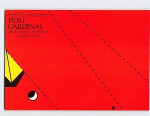 Postcard North Carolina Post Cardinal Origami Card