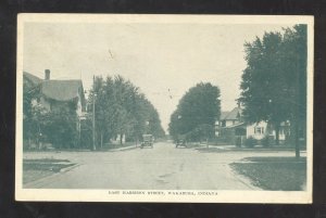 WAKARUSA INDIANA EAST HARRISON STREET SCENE RESIDENCE VINTAGE POSTCARD