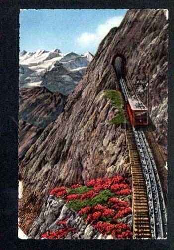 046954 SWITZERLAND train in Berneralpen Vintage PC