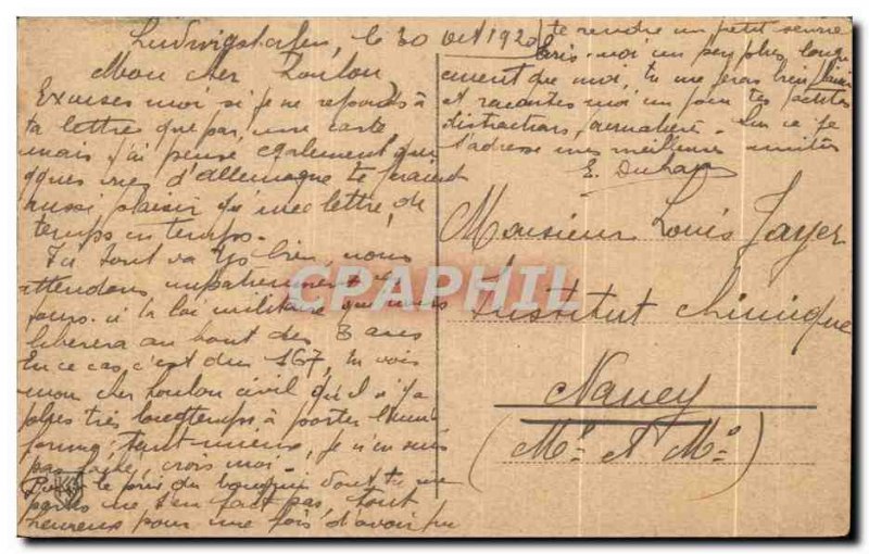 Old Postcard Mannheim Freidrichsplatz