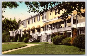 Del Monte California~Hotel Del Monte~Lodge Close Up~c1910 Albertype Handcolored