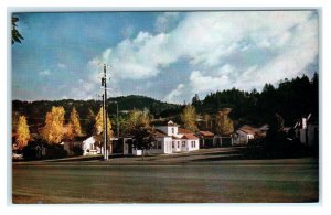 GARBERVILLE, CA California ~ Redwood Highway WHITE AUTO COURT c1940s  Postcard