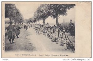 Soldiers, Grand´ Halte A l´Entree De Sissonne, Camp, Sissonne (Aisne), Fran...